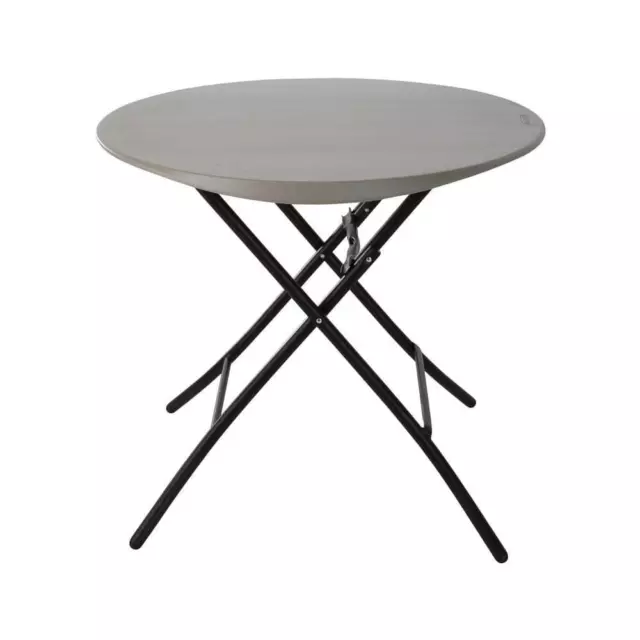 Lifetime Folding Round Table 33 in. Lightweight Rust-Resistant Indoor/Outdoor