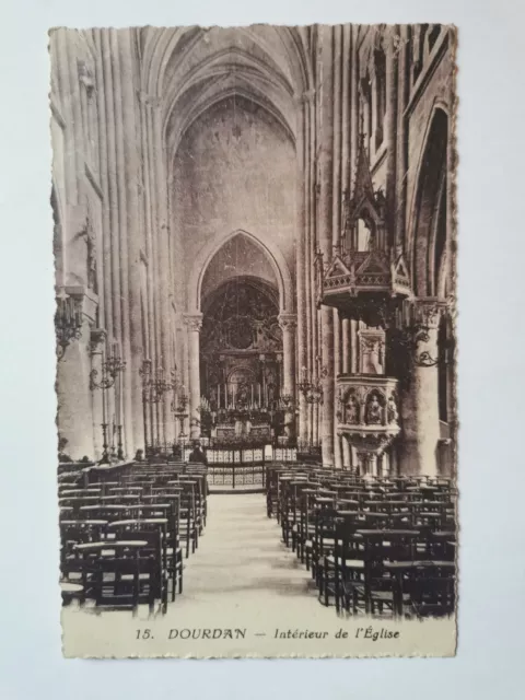 CPA 91 DOURDAN - Intérieur de l'Eglise