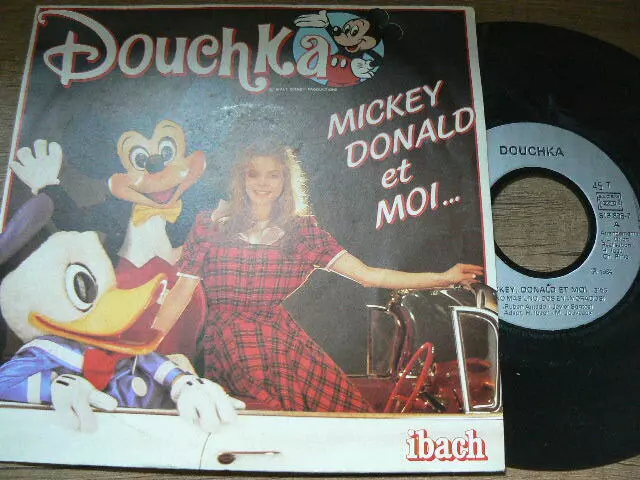 . 45T DOUCHKA Disque MICKEY DONALD et MOI Walt Disney IBACH