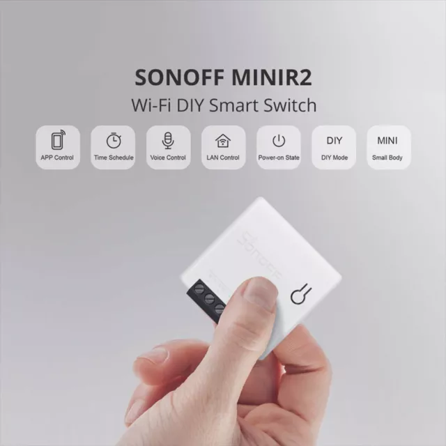 Sonoff Mini R2 10A Smart Switch WiFi Wireless Remote Control for android & IOS 3