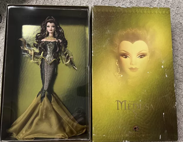 2008 Mattel Medusa Barbie Doll Gold Label Collector Greek Mythology Goddess