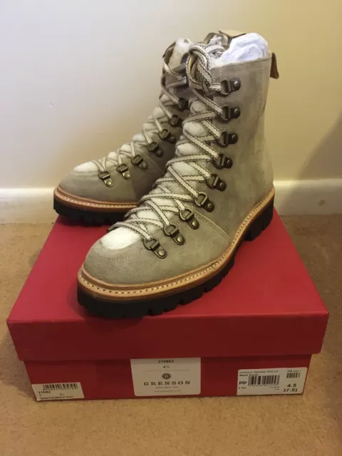 GRENSON NANETTE BOOTS Size 4.5 37.5 Black Colorado Leather And Suede New W box 181.00 PicClick UK
