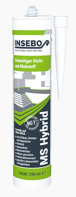 Montagekleber- Y Sellador Hybrid, 290ML Cartucho, Se Puede Pintar, Blanco