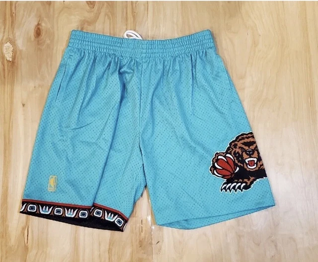 Men's Mitchell & Ness Vancouver Grizzlies NBA 1995-96 Away Swingman Basketball Shorts