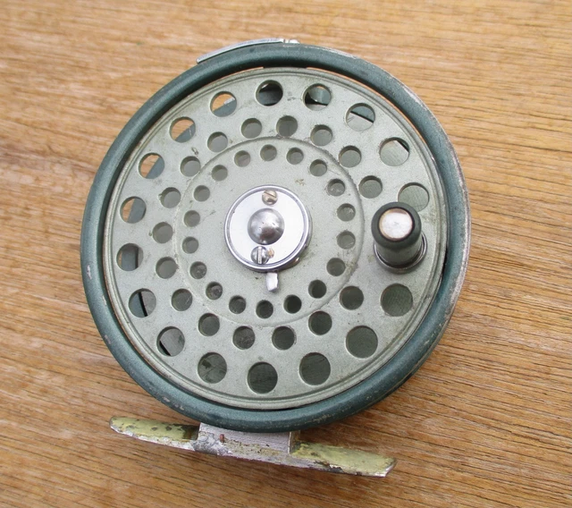Bobine De Pêche Ancienne DAM En Laiton - Accessoire Vintage De Pêche