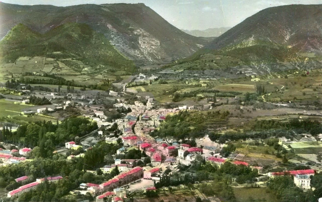Carte DIEULEFIT Vue générale aérienne Montagnes de Saint Maurice et de Vente