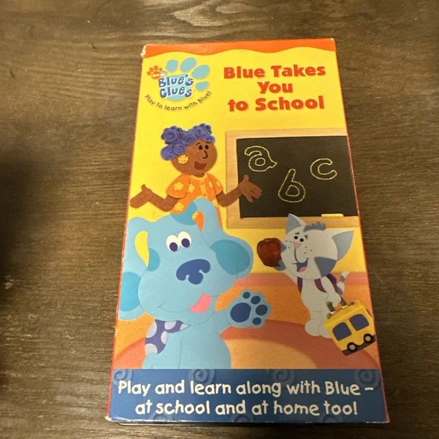 Blues Clues Blue Takes You To School Vhs 2003 Classic vrogue.co