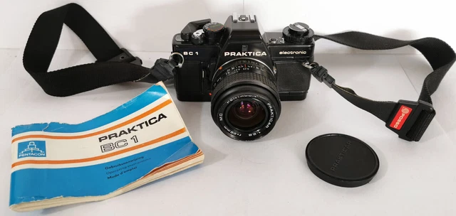 ANCIEN APPAREIL PHOTO PRAKTICA BC1 Obj. 1:2.8 / f= 28mm + NOTICE + SACOCHE