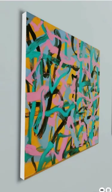 Davide Tedeschini 'Egemonia opulenta' olio su tela, cm 100 x 100, 2021 2