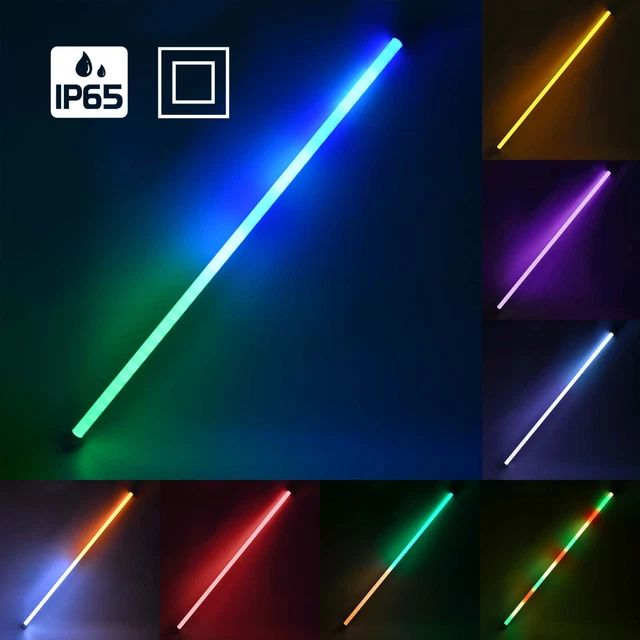 2835SMD T5/T8 Tubo Colorato LED Integrato 0,3 M/0,6 M Led Rosso, Verde, Blu, Rosa, Tubo Viola Per Alimenti Freschi AC100-265V - Foto 6