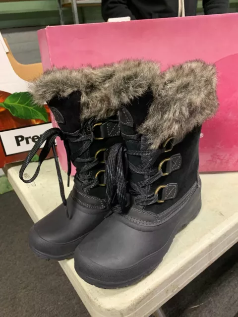 NEW - Khombu Black Slope Women's Ladies Waterproof Winter Boots Nice - PICK SIZE