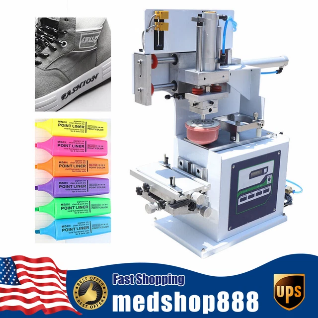 Large Pneumatic Pad Printing Machine Ink Pressure Pad Printer Stamping Embossing