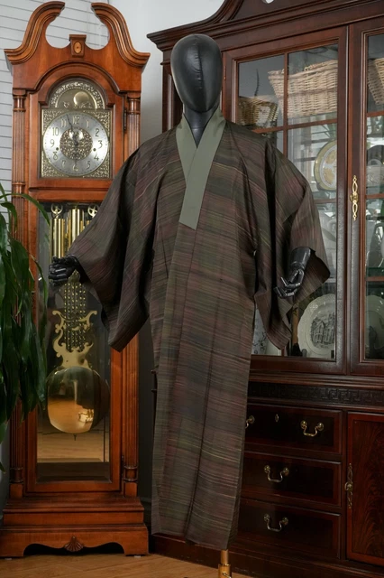Dear Vanilla Japanese Juban Undergown Men's Kimono Authentic Vintage Japan Mint