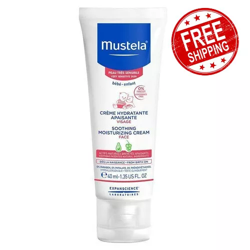 Mustela Soothing Moisturising Daily Baby Face Cream Specifically Designed 40ml