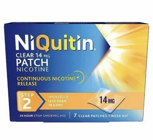 NiQuitin Clear Step 2 x 84 parches GRATIS P&P