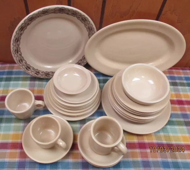 Vintage TEPCO USA China Restaurant Dining Serving Ware, Tan Color - by the piece