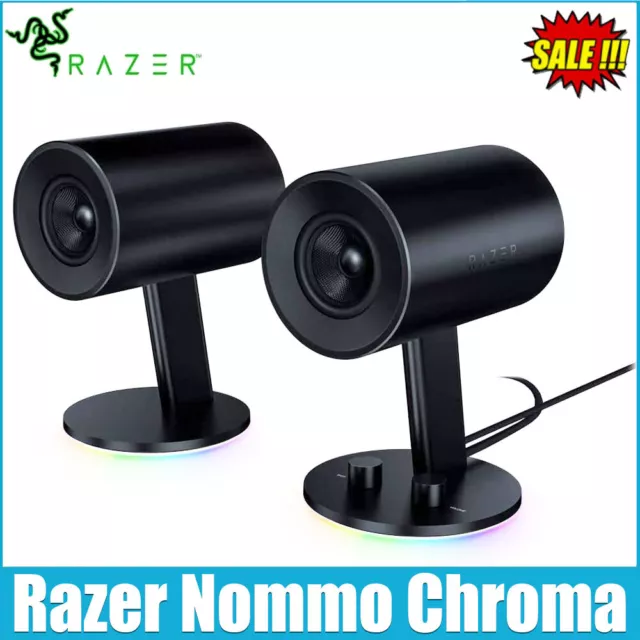 NEW Razer Nommo Chroma: Razer Chroma Enabled - Full Range 2.0 PC Gaming Speakers