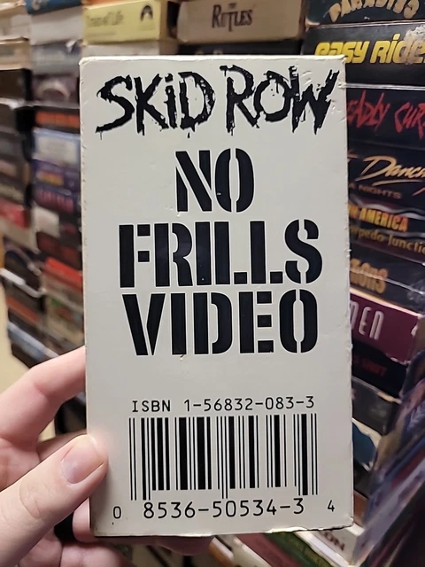 SKID ROW NO FRILLS VIDEO VHS VIDEO 1993 Video Cassette Tape