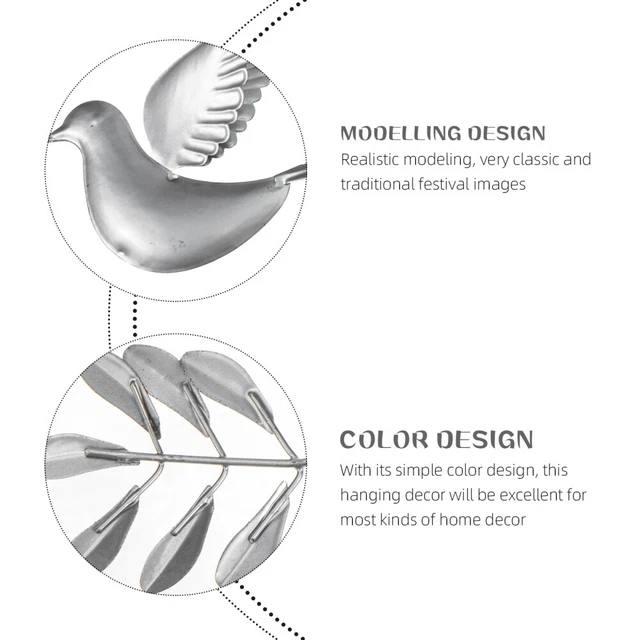 Dekorative Gefälschte Tauben Metall Vogel Wand Kunst 3d Fliegen Vögel 2