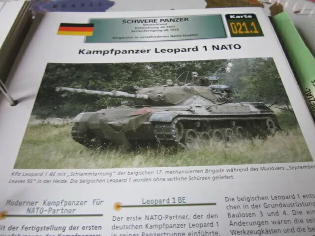 Militärfahrzeuge Archiv Panzer 21.1 Leopard 1 Nato Deutschland 4S