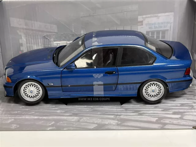 BMW E36 M3 Coupe Avus Bleu 1994 1:18 Echelle Solido 1803908