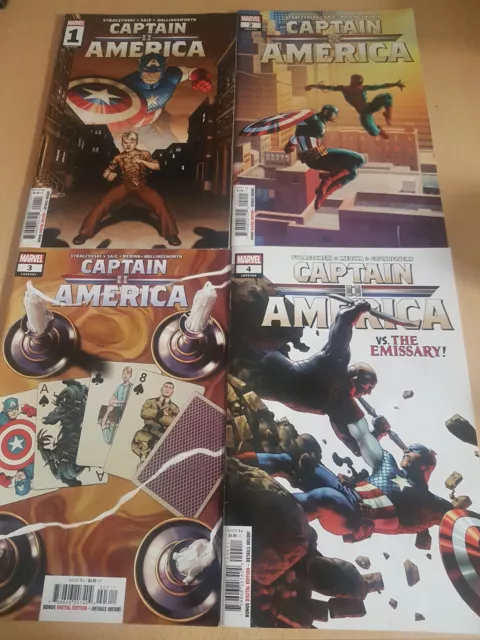 Captain America comic bundle 1-4.