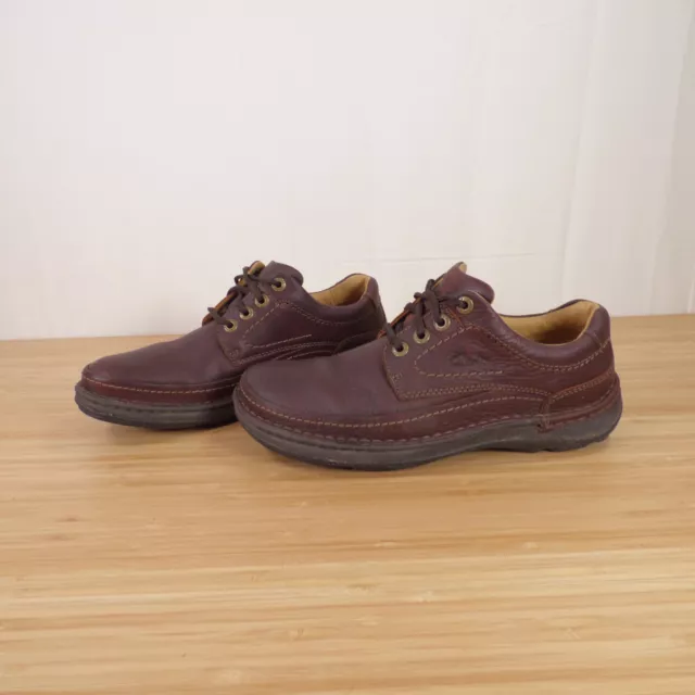 CLARKS ACTIVE AIR Brown Leather Shoes Mens Size UK 8 G 3363