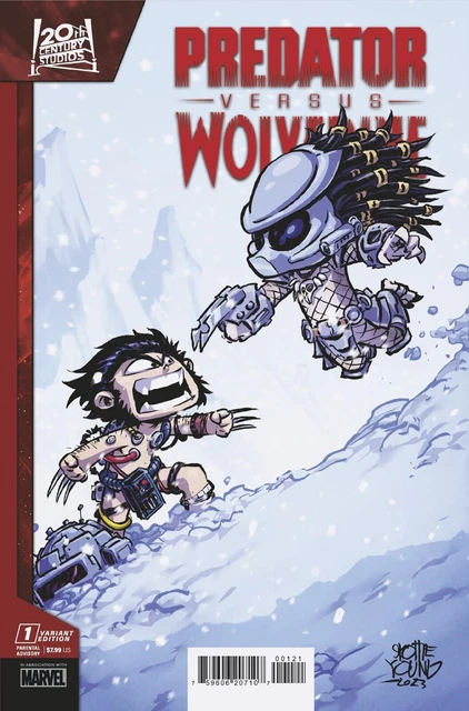 Predator Vs. Wolverine #1 Marvel 2023 Nm+ Skottie Young Variant