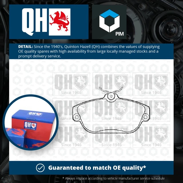 Brake Pads Set fits VOLVO 940 MK2 2.3 Front 90 to 98 With ABS QH 2713493 2717379