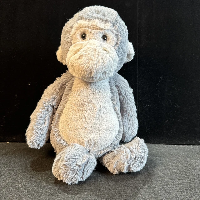 Jellycat Bashful Monkey Gorilla Ape Medium 12" Plush Stuffed Animal Toy