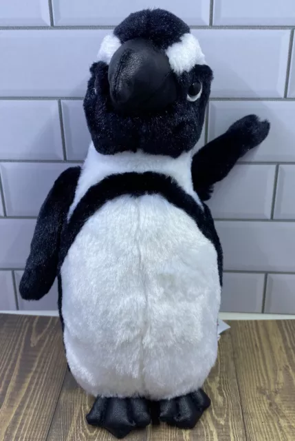 Aurora 8" Penguin Black White Plush Soft Toy Stuffed Animal