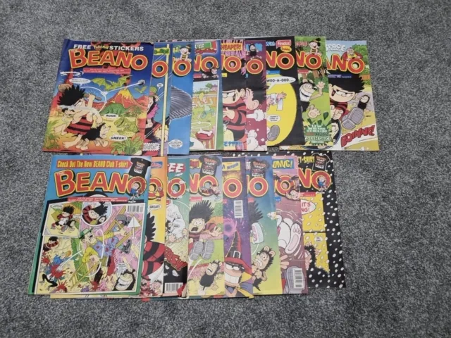 Beano Magazine Comics No. 3077 - 3097 Year 2001 17 Comics *4 Missing*