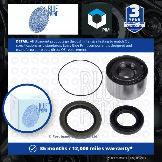 Wheel Bearing Kit fits MITSUBISHI L200 K74T 2.5D Rear 2003 on Blue Print Quality