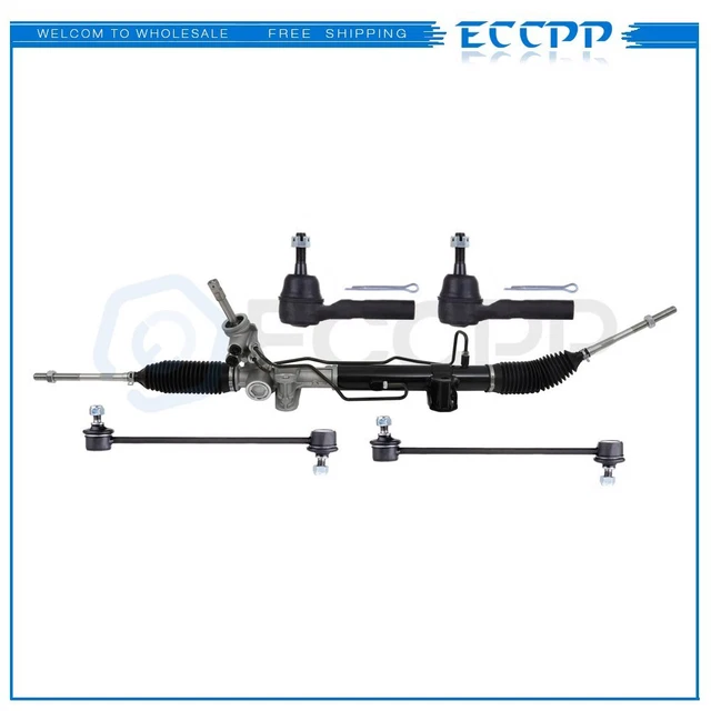 Complete 5Pc Power Steering Rack And Pinion Suspension Kit For Dodge Caliber Fwd