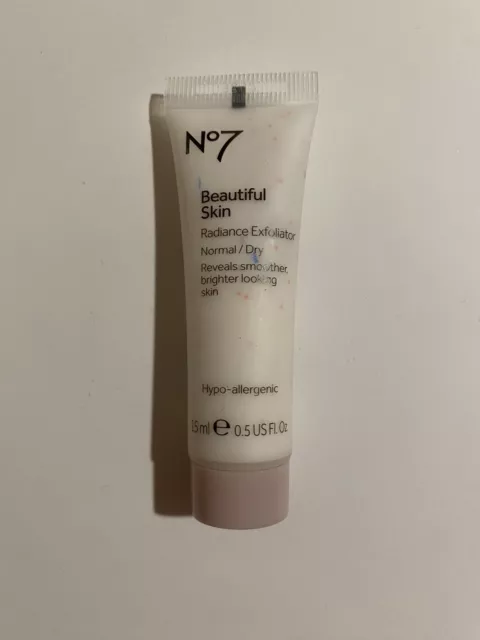 No7 Beautiful Skin Radiance Exfoliator Normal/Dry 15ml Brand New Sealed