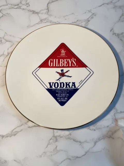 Gilbey's Vodka Distillery Collector Plate Regal China Vintage Advertisement
