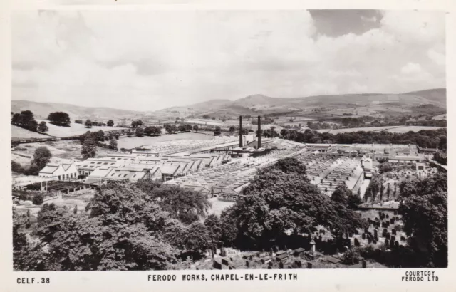 Postcard - View of The Ferodo Works, Chapel-en-le-Frith, Derbyshire - unposted.