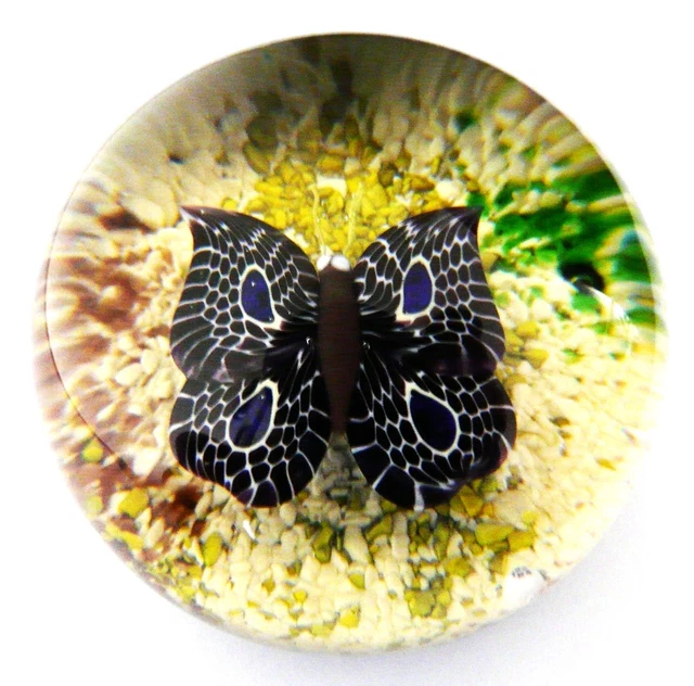 Presse papier millefiori en cristal de Baccarat numéroté