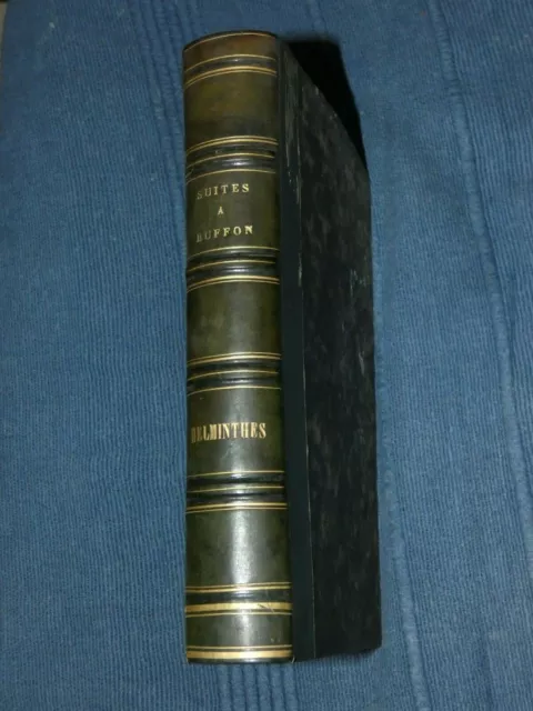 Histoire naturelle des helminthes ou vers intestinaux Dujardin 1845 + ATLAS rare