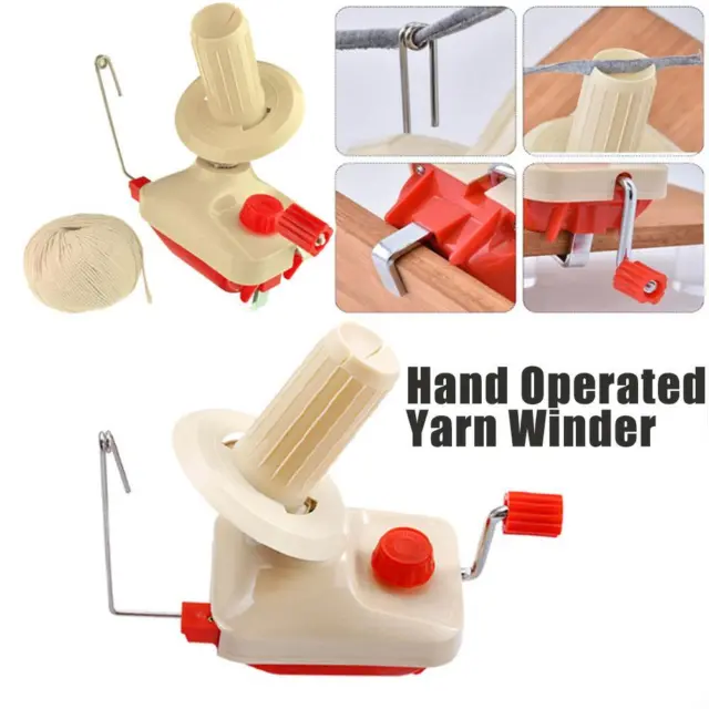 Enrollador de hilo manual para lana de fibra, enrollador manual, bola de hilo