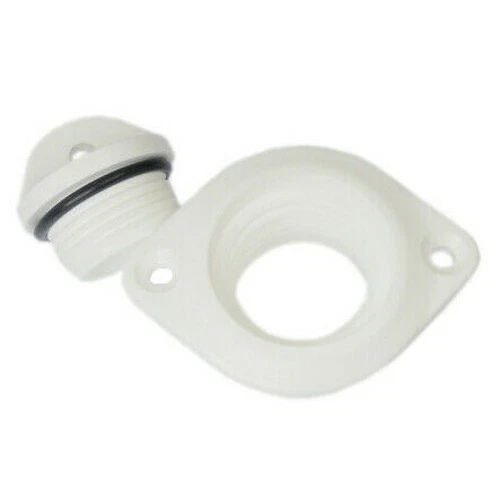 POLPORT Blanc Bateau Vidange Vis Bouchon Prise Avec Captive Haute Qualité 24mm M