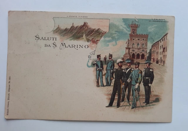 San Marino Il Monte Titano - Il Palazzo Del Consiglio Sovrano