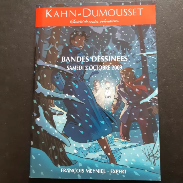 Catalogue vente aux enchères bd KAHN DUMOUSSET 2009