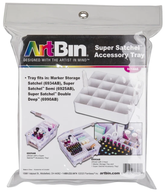 Bandeja de accesorios doble profunda ArtBin Super cartera-6,5""X6,5""X3"" 6814AG