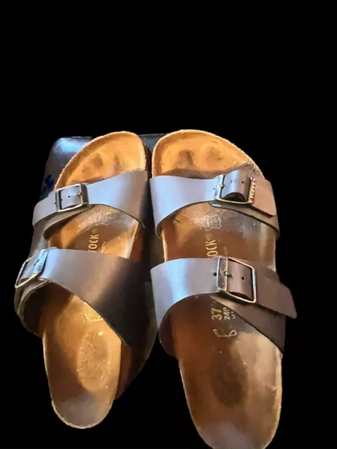 Birkenstock Unisex  Arizona Birkibuc Leather Sandals 0151211 - Stone