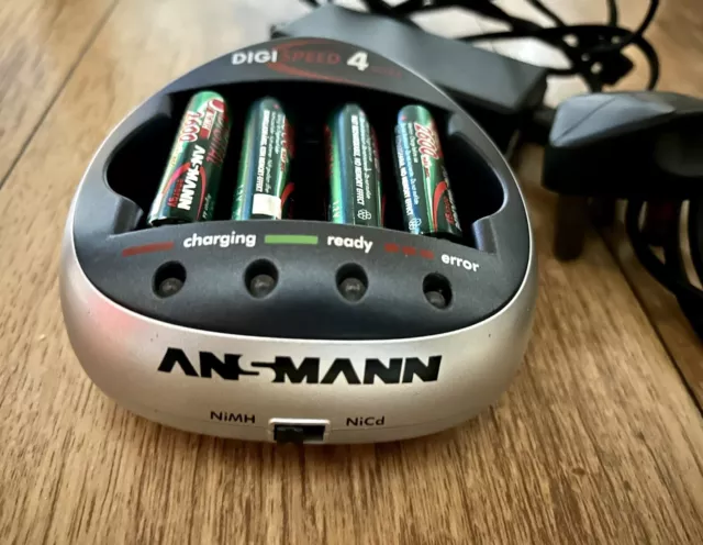 Ansmann High Speed NiMH/NiCD AA Battery Charger