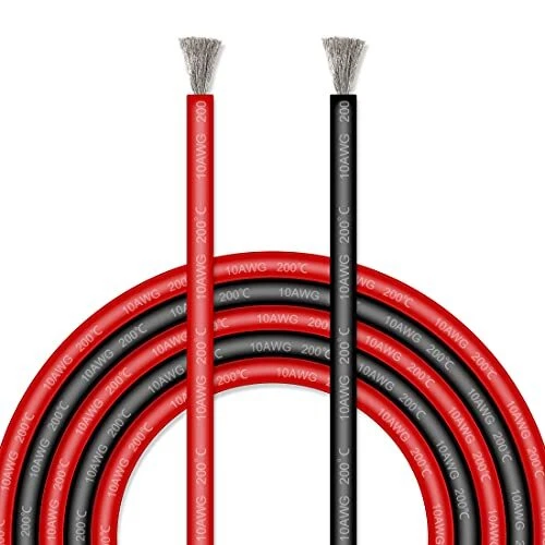 10 Gauge 12feet Silicone Wire High Temperature Resistant Super Soft Flexible Sil