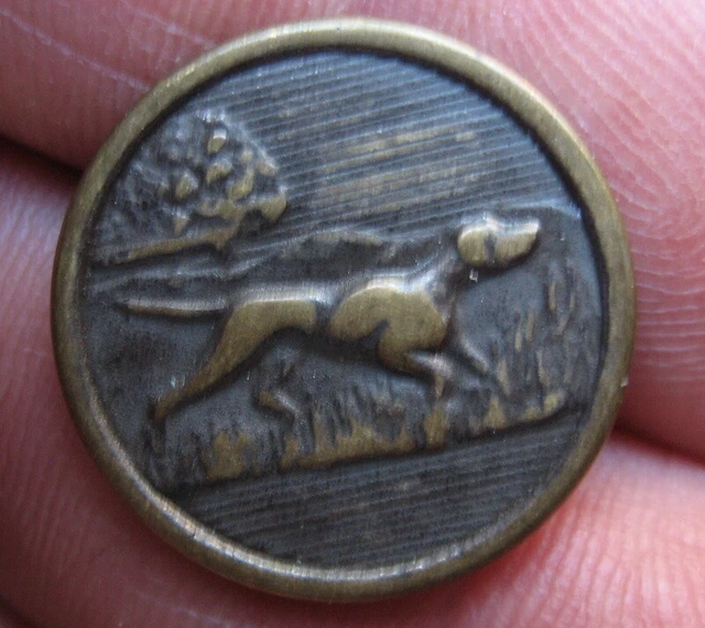 Bouton Ancien De Chasse - Vènerie - Motif Oie - 22 Mm - France, Métal Bronze