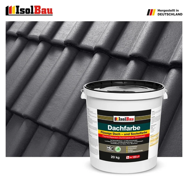 LEVEL PLUS Dachfarbe 25kg Steingrau, Sockelfarbe, Dachlack