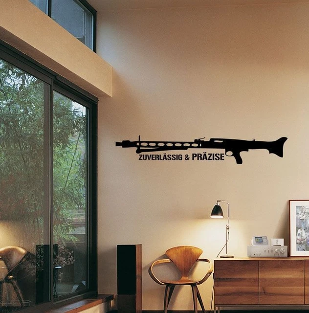 Wandtattoo - MG42 Wehrmacht Militaria 2. Weltkrieg Deutsches Reich Bundeswehr